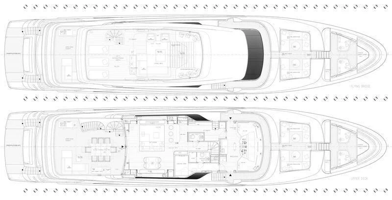 diagram, engineering drawing aboard KIA ORA Yacht for Sale