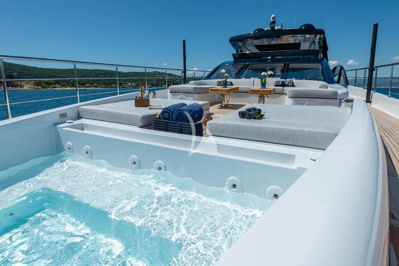 a boat on a body of water aboard ARSANA Yacht for Charter
