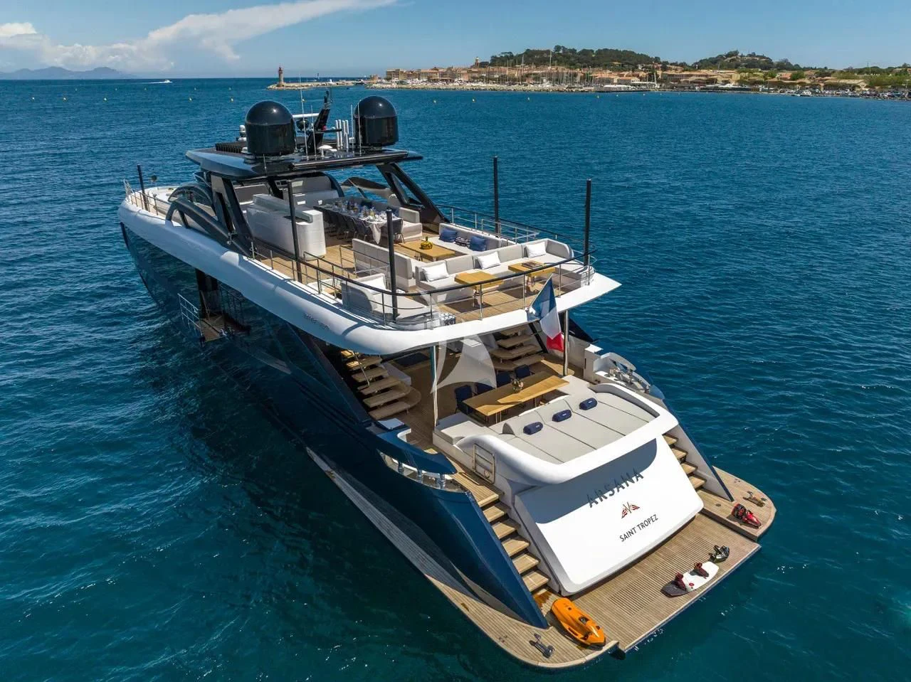 a boat on the water aboard ARSANA Yacht for Charter
