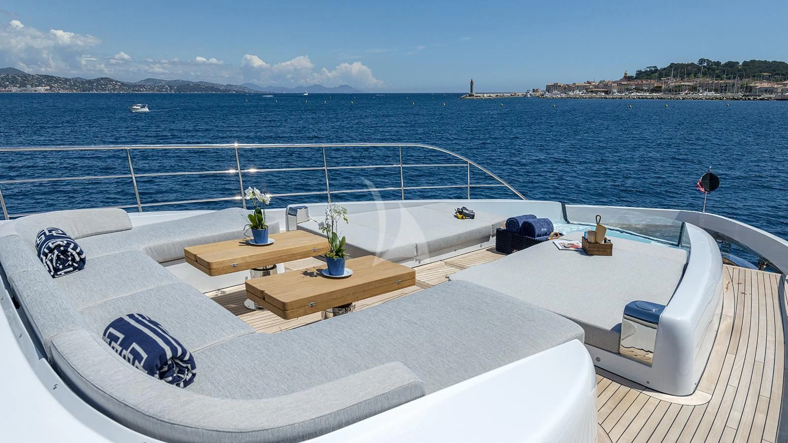 a boat on the water aboard ARSANA Yacht for Charter
