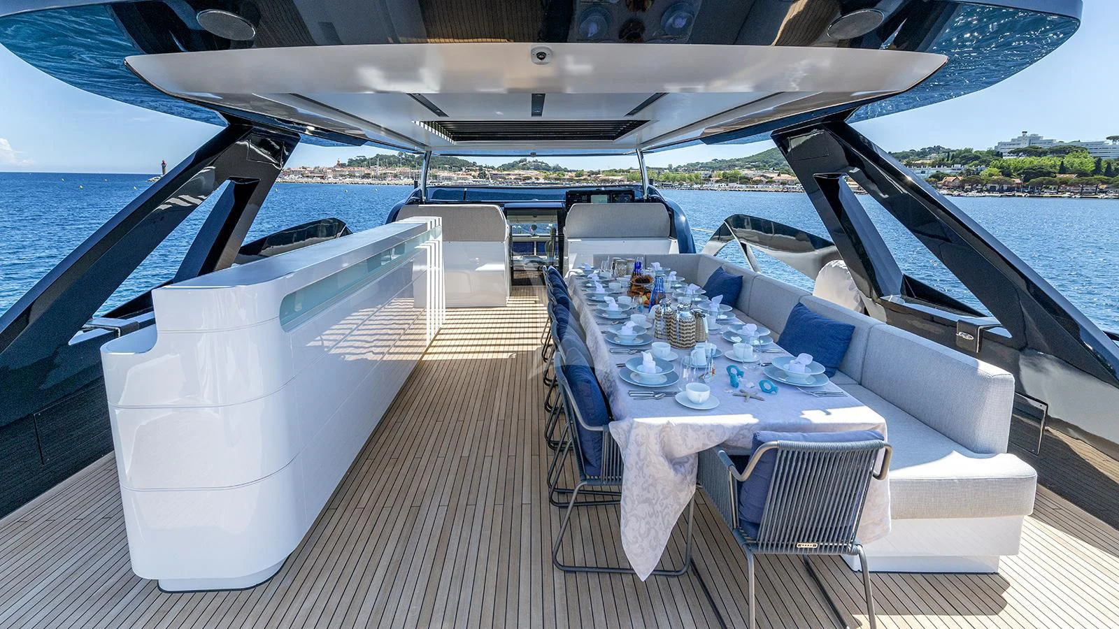 a boat on the water aboard ARSANA Yacht for Charter