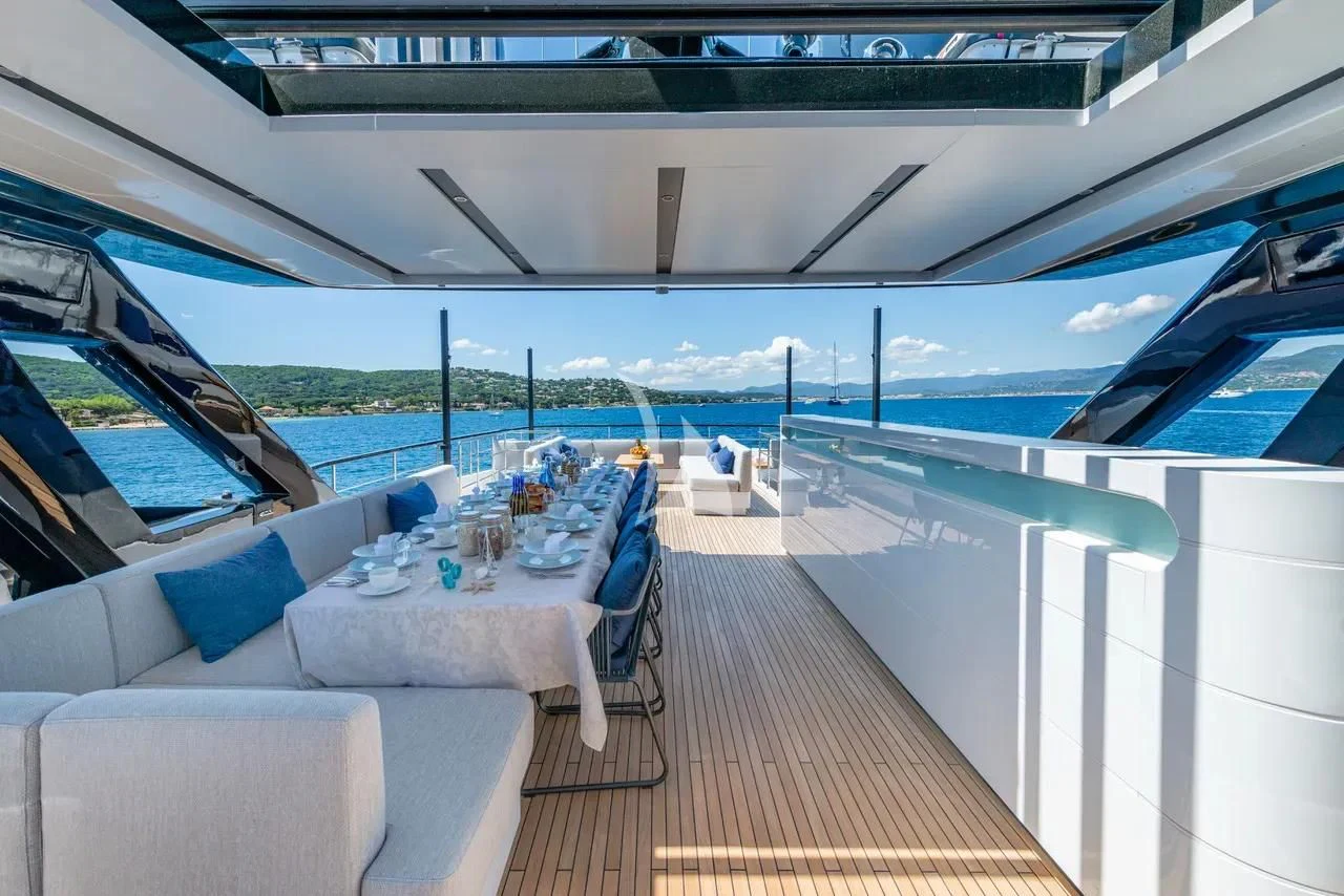 a boat on the water aboard ARSANA Yacht for Charter
