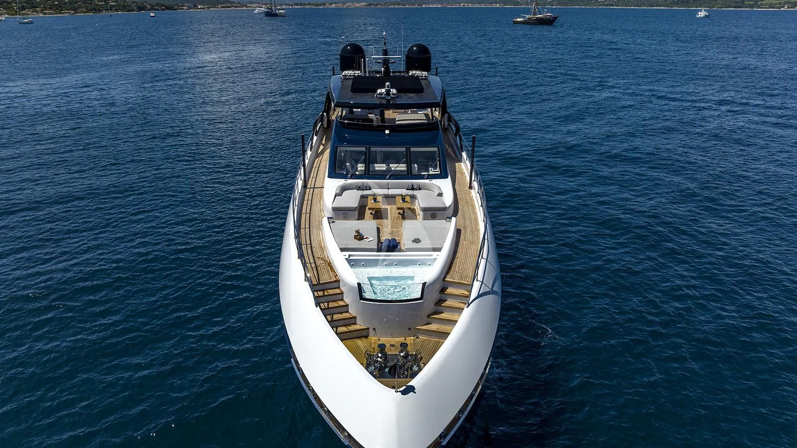 a boat in the water aboard ARSANA Yacht for Charter