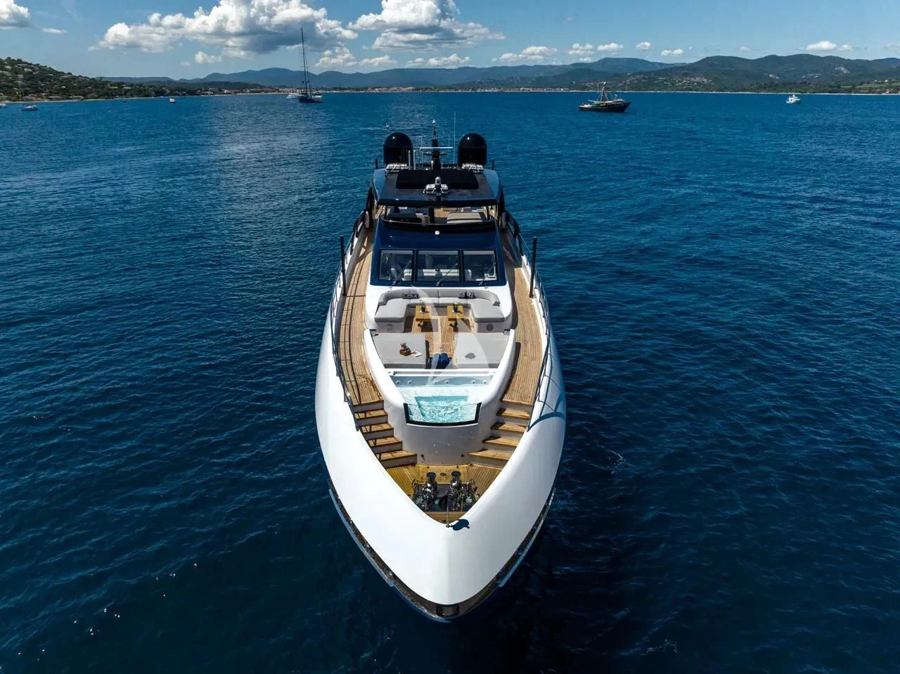 a boat in the water aboard ARSANA Yacht for Charter