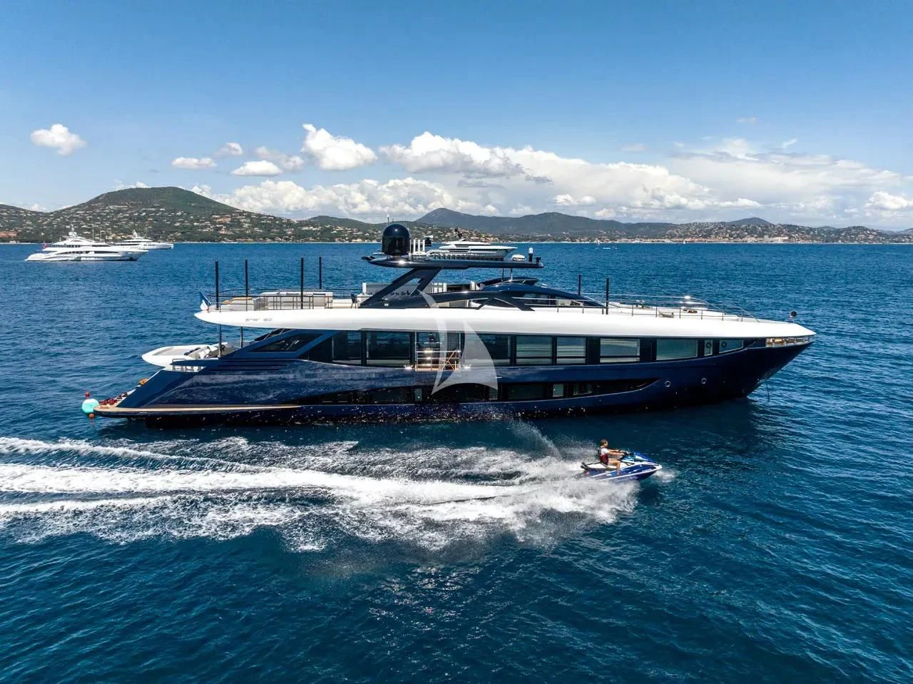 a boat in the water aboard ARSANA Yacht for Charter