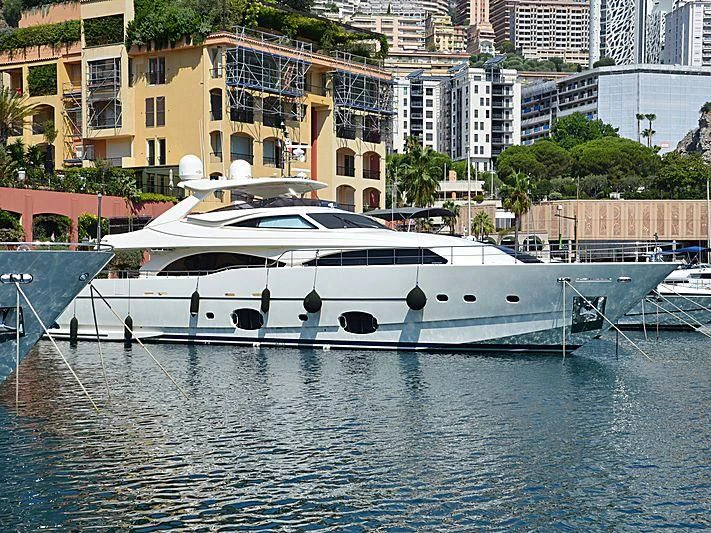 a boat in the water aboard CASTA DIVA Yacht for Sale