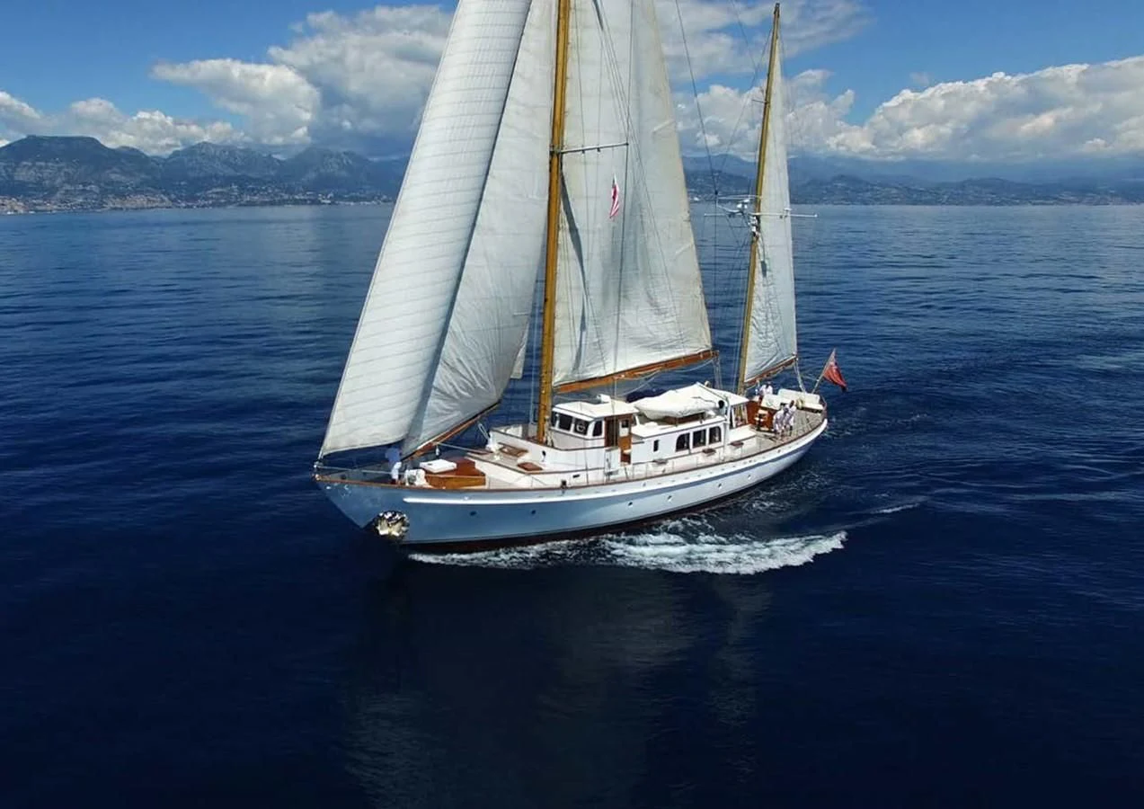 a sailboat on the water aboard FEI-SEEN Yacht for Sale
