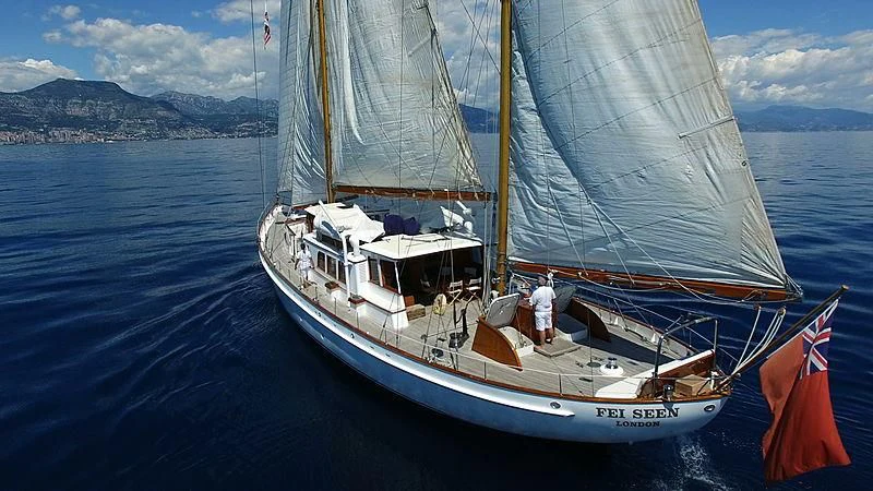 a boat on the water aboard FEI-SEEN Yacht for Sale