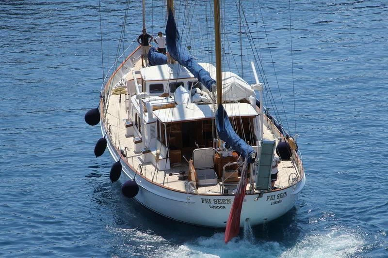 a boat with people on it aboard FEI-SEEN Yacht for Sale