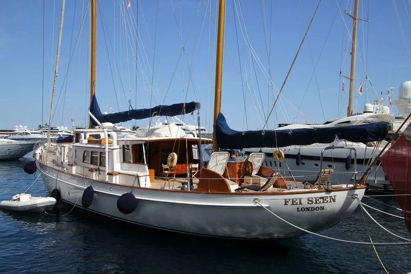 a boat in the water aboard FEI-SEEN Yacht for Sale