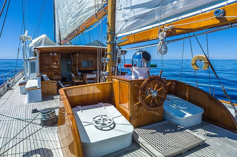 a boat on the water aboard FEI-SEEN Yacht for Sale