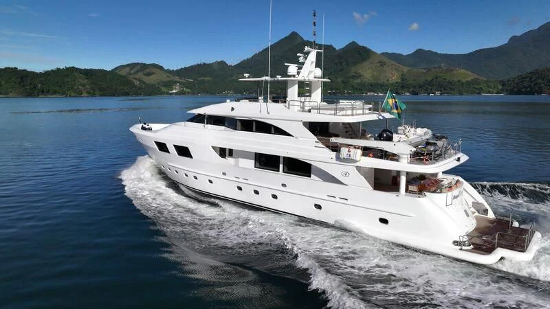 a boat on the water aboard PAPA-GOLFE Yacht for Sale