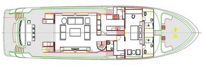 diagram aboard PAPA-GOLFE Yacht for Sale