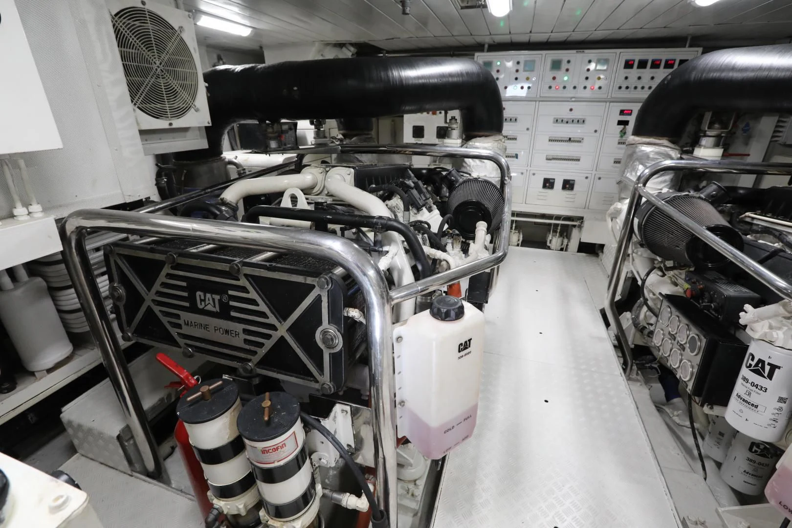 a machine with a large black pipe aboard ANDREIKA Yacht for Sale