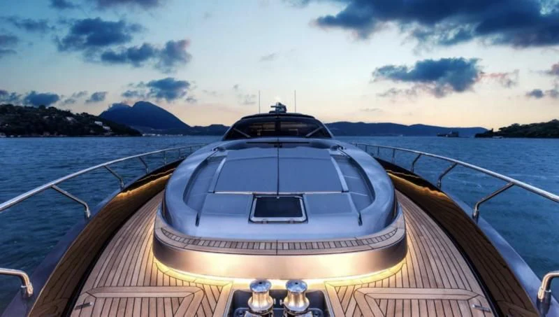 a boat on the water aboard OXIDANTE Yacht for Sale