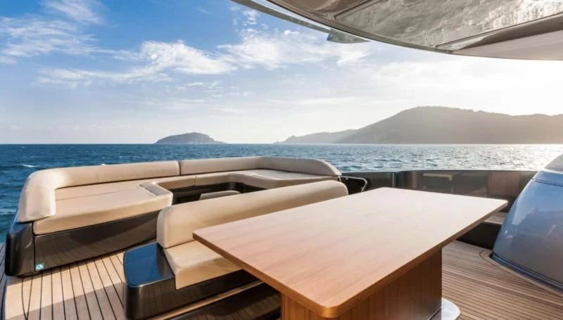 a boat on the water aboard OXIDANTE Yacht for Sale