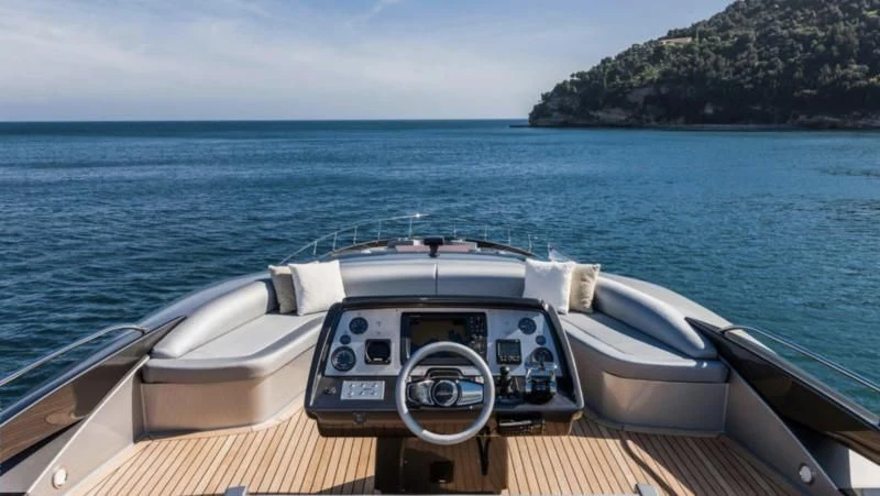 a boat on the water aboard OXIDANTE Yacht for Sale