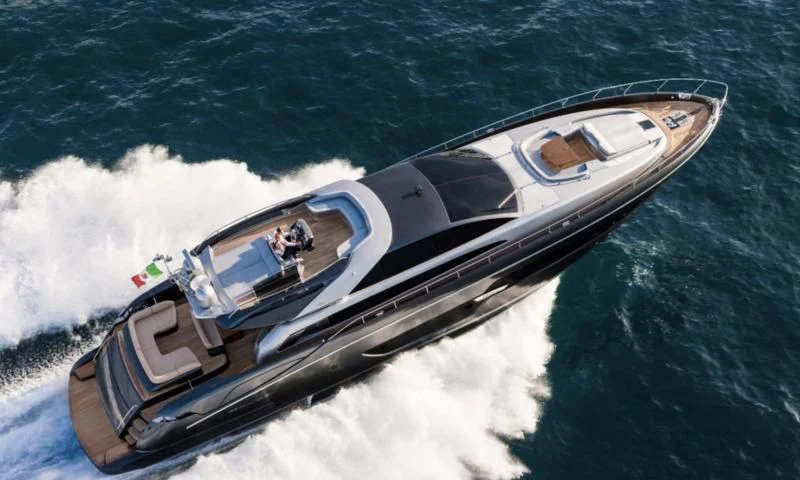 a boat on the water aboard OXIDANTE Yacht for Sale