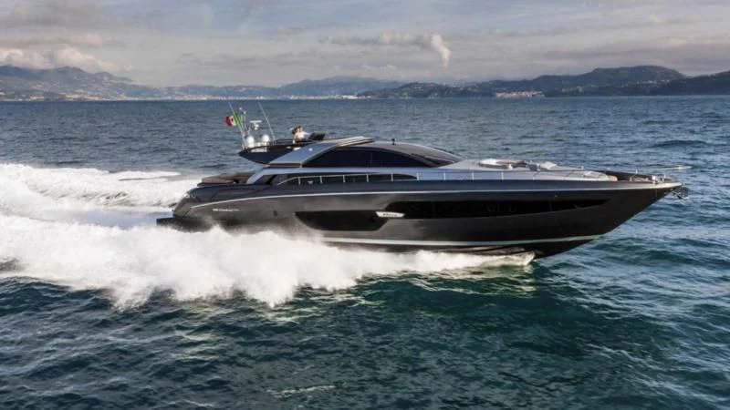 a boat on the water aboard OXIDANTE Yacht for Sale