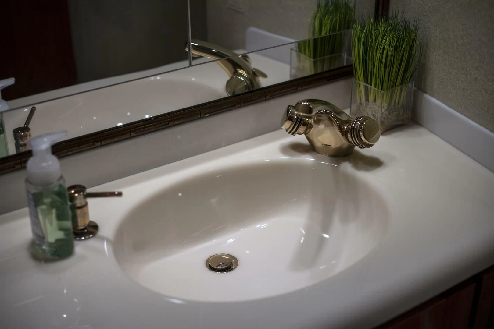 a bathroom sink with a faucet aboard PRIME TIME Yacht for Sale