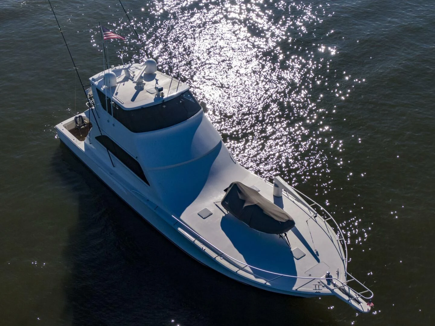 a boat on the water aboard PRIME TIME Yacht for Sale
