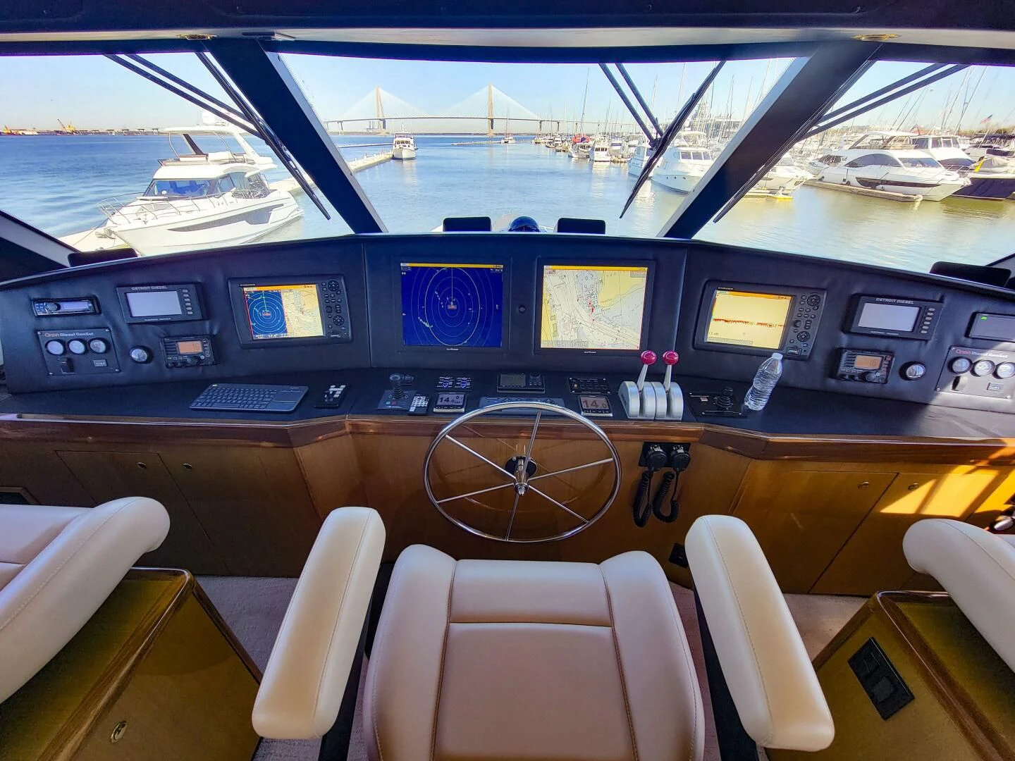inside of a boat aboard PRIME TIME Yacht for Sale