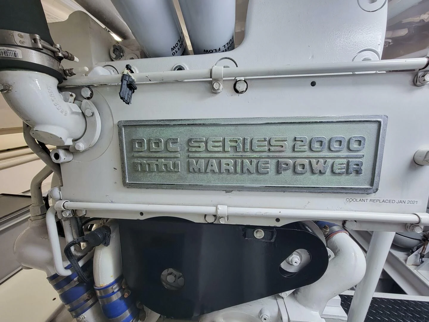 close-up of a white machine aboard PRIME TIME Yacht for Sale