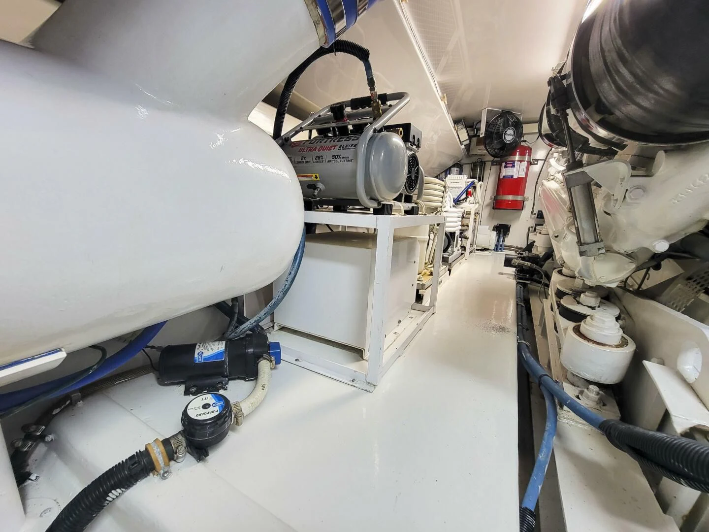 a close-up of a machine aboard PRIME TIME Yacht for Sale