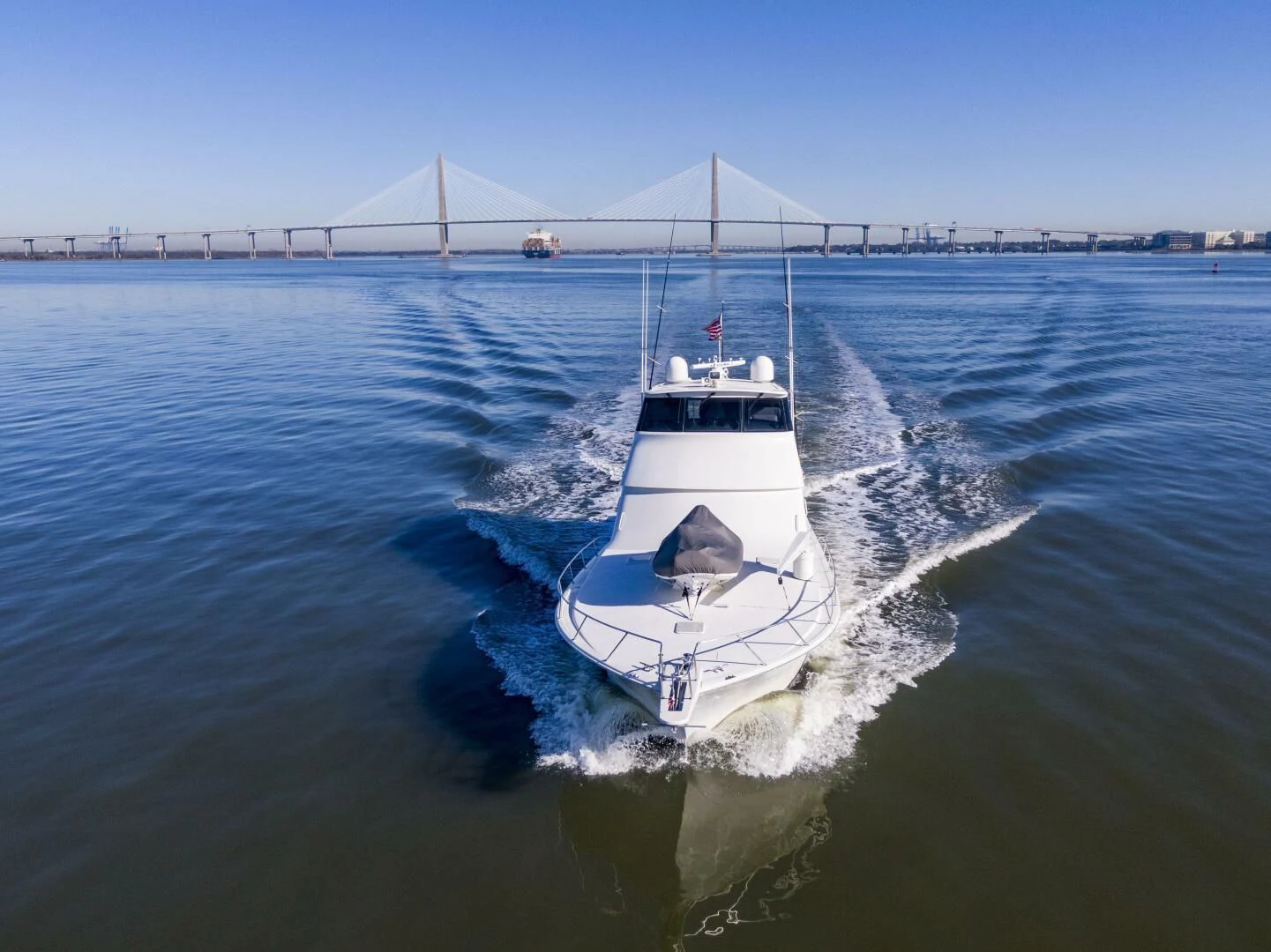 a boat in the water aboard PRIME TIME Yacht for Sale