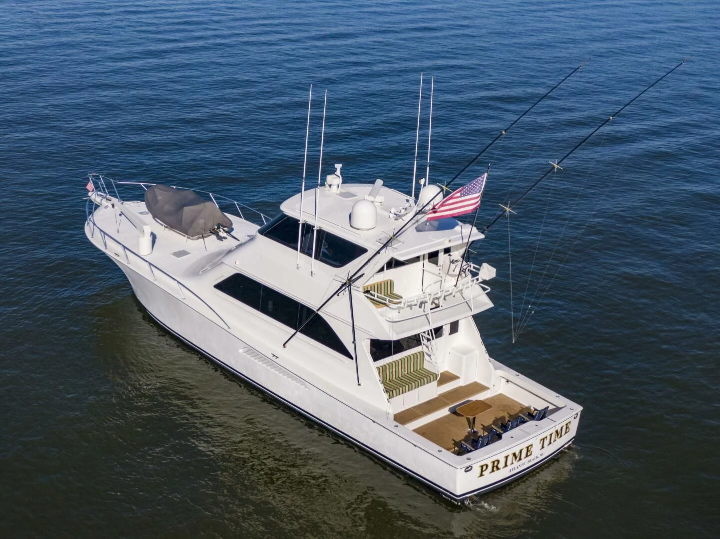 a boat in the water aboard PRIME TIME Yacht for Sale
