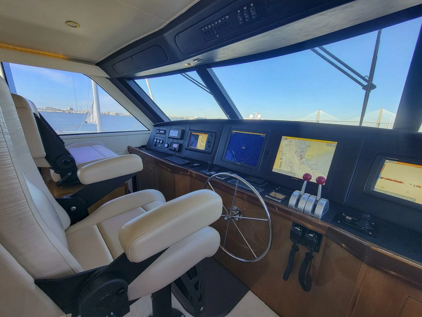 inside of a plane aboard PRIME TIME Yacht for Sale