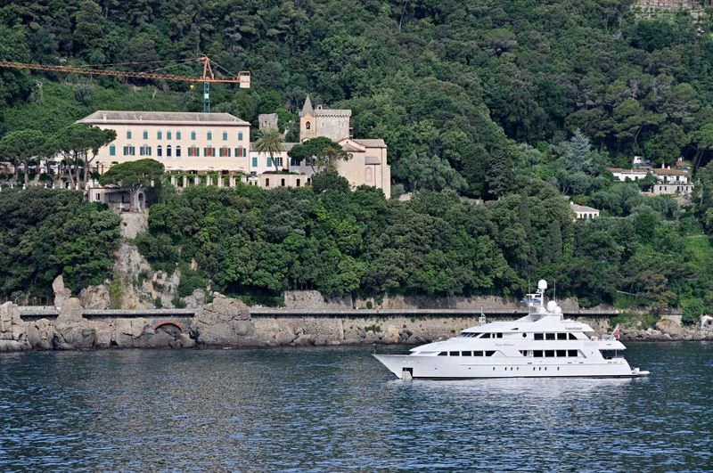 a boat sailing on the water aboard ALTA Yacht for Sale