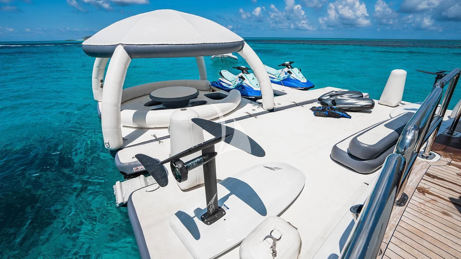a boat on the water aboard ALTA Yacht for Sale