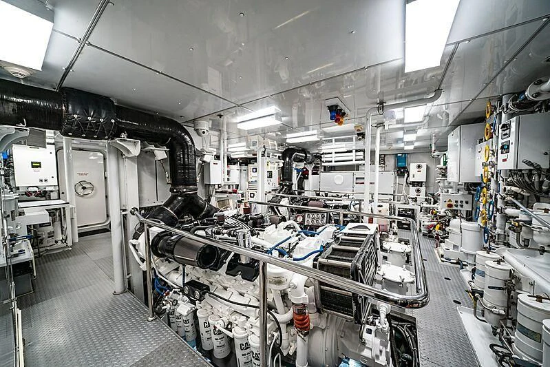 a room with machinery aboard ALTA Yacht for Sale