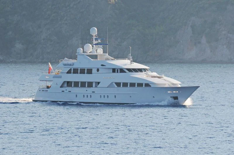 a boat on the water aboard ALTA Yacht for Sale