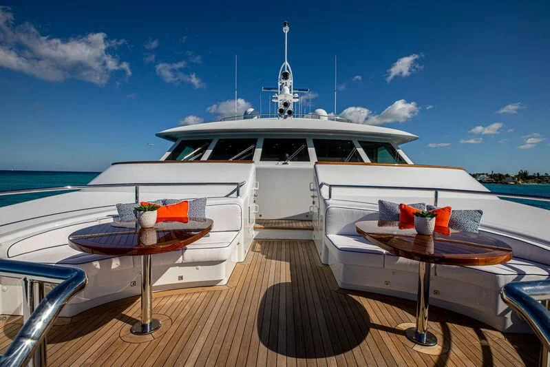 a boat on a dock aboard ALTA Yacht for Sale