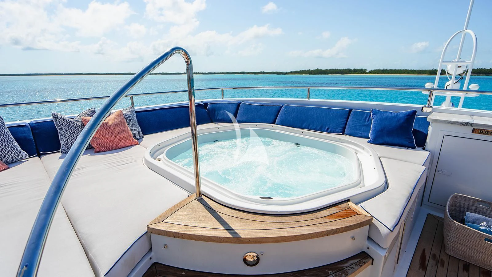 a boat on the water aboard ALTA Yacht for Sale
