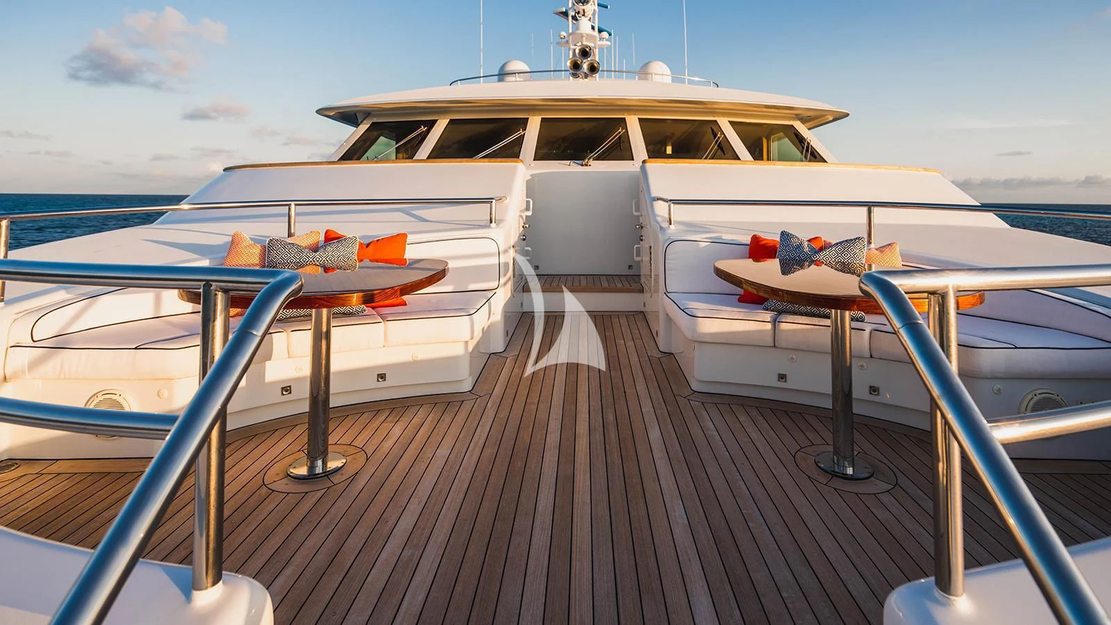 a boat on a dock aboard ALTA Yacht for Sale