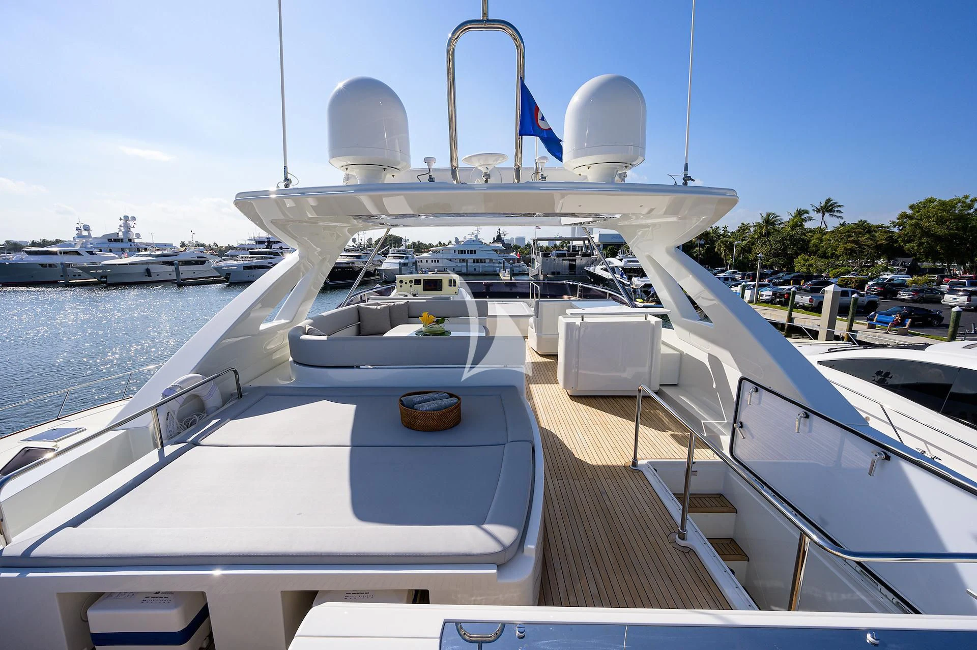 a boat on the water aboard LEON Yacht for Sale