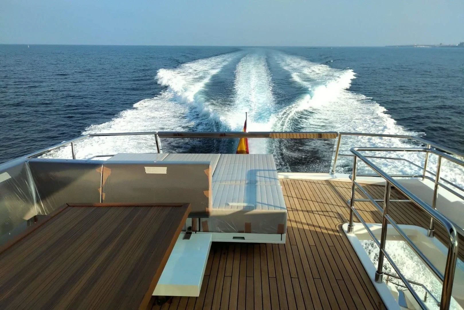 a boat on the water aboard SERENITY Yacht for Sale