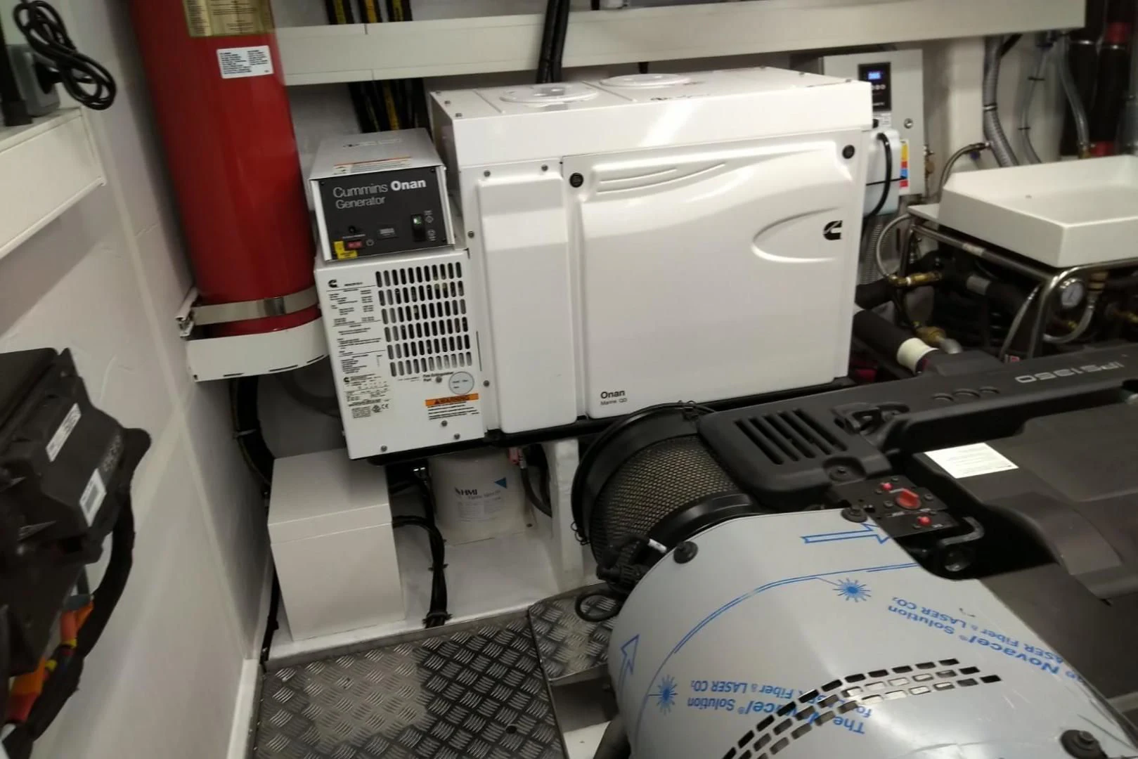 a machine with a box on the top aboard SERENITY Yacht for Sale