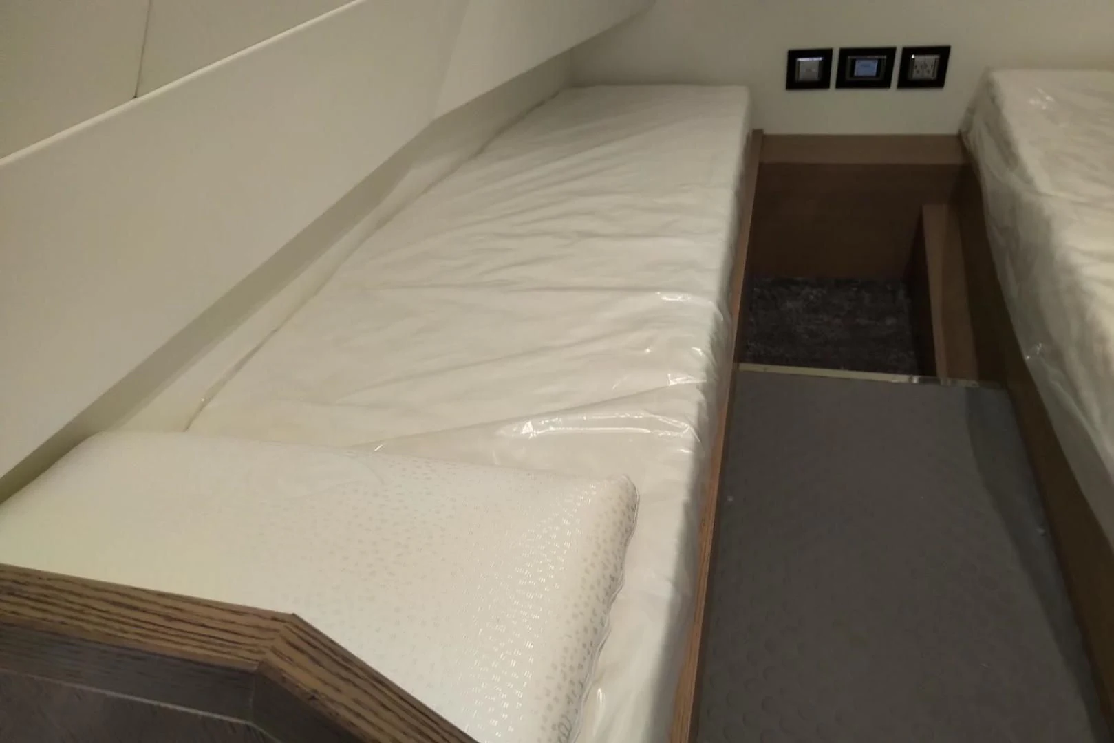 a mattress on a floor aboard SERENITY Yacht for Sale