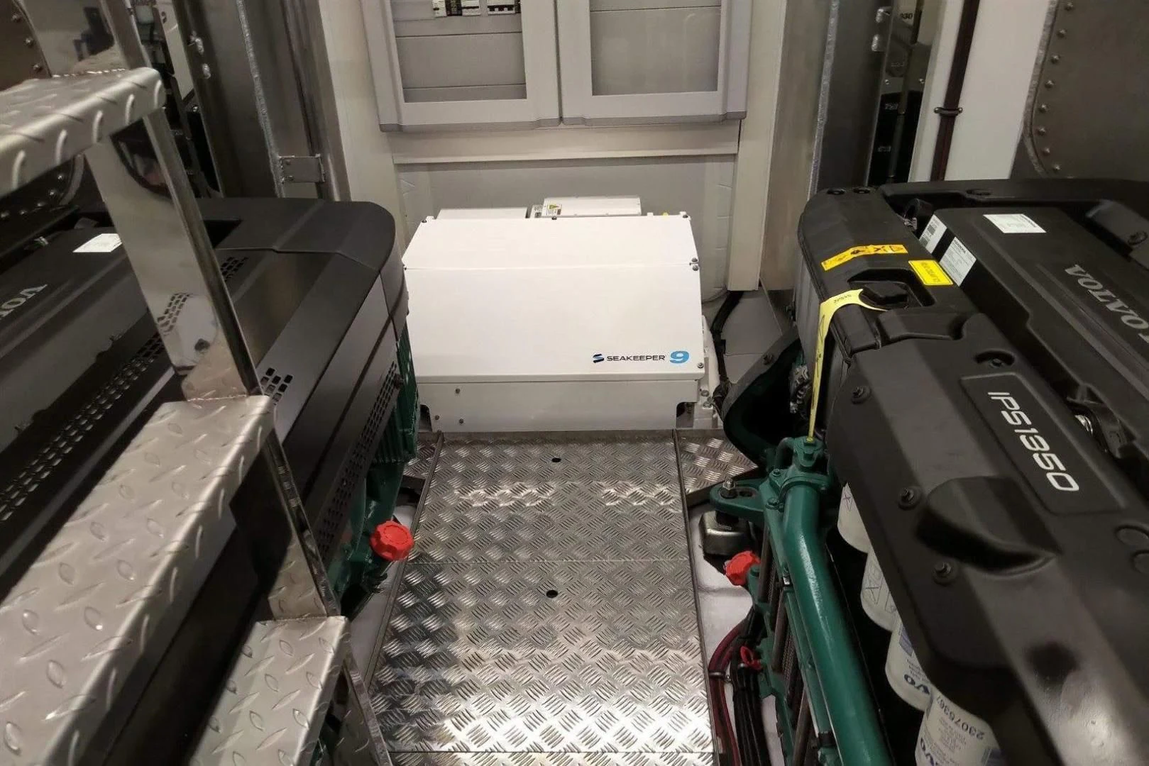 a machine in a room aboard SERENITY Yacht for Sale