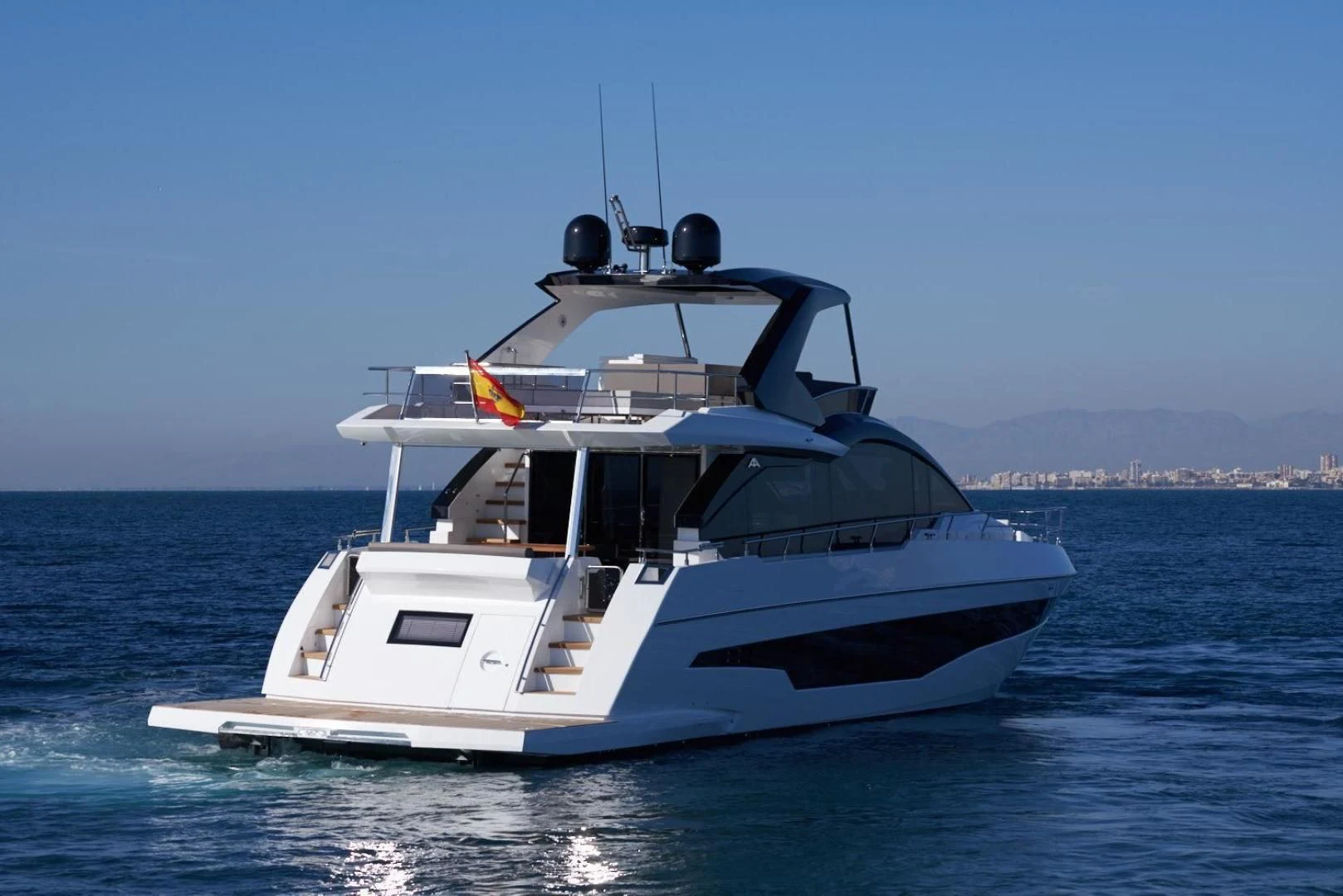 a boat in the water aboard SERENITY Yacht for Sale