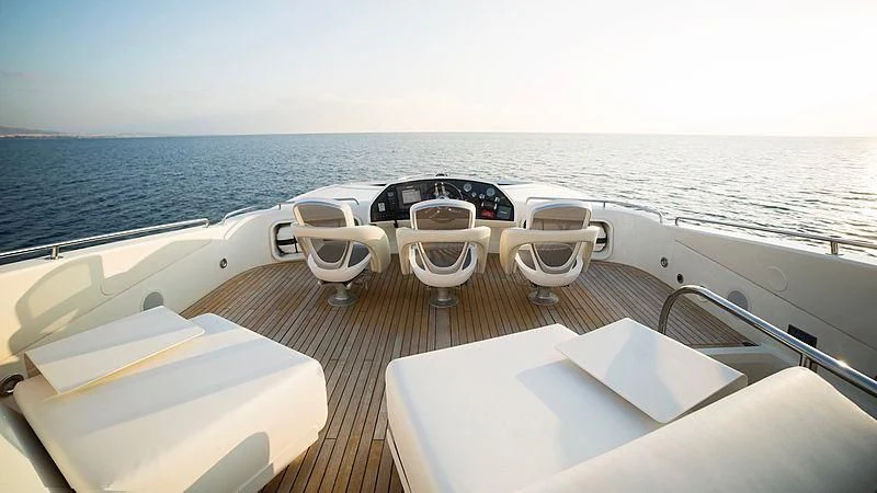 a boat on the water aboard BLADE 6 Yacht for Charter