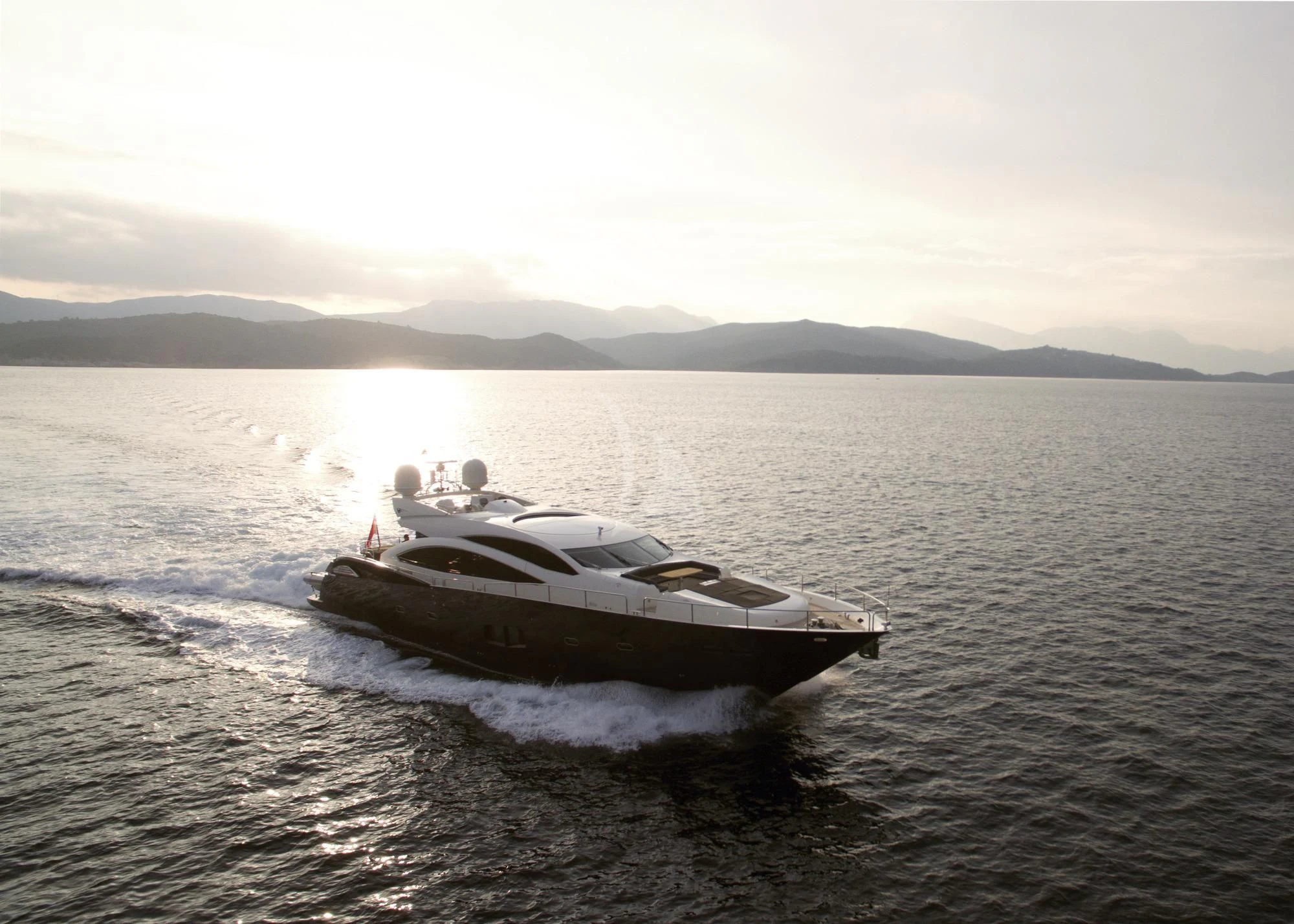 a boat on the water aboard BLADE 6 Yacht for Charter
