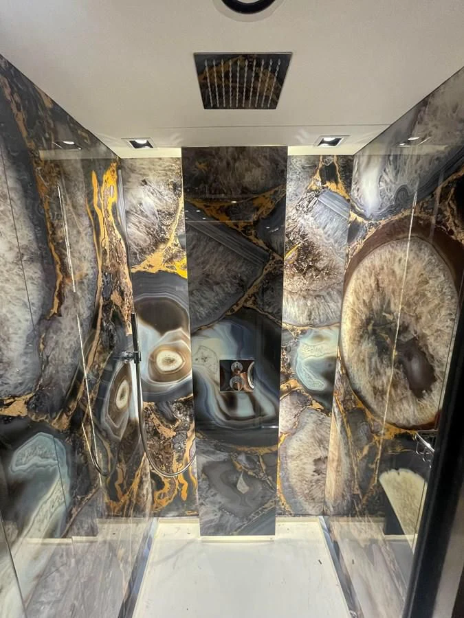 a group of people in a room aboard BLADE 6 Yacht for Charter