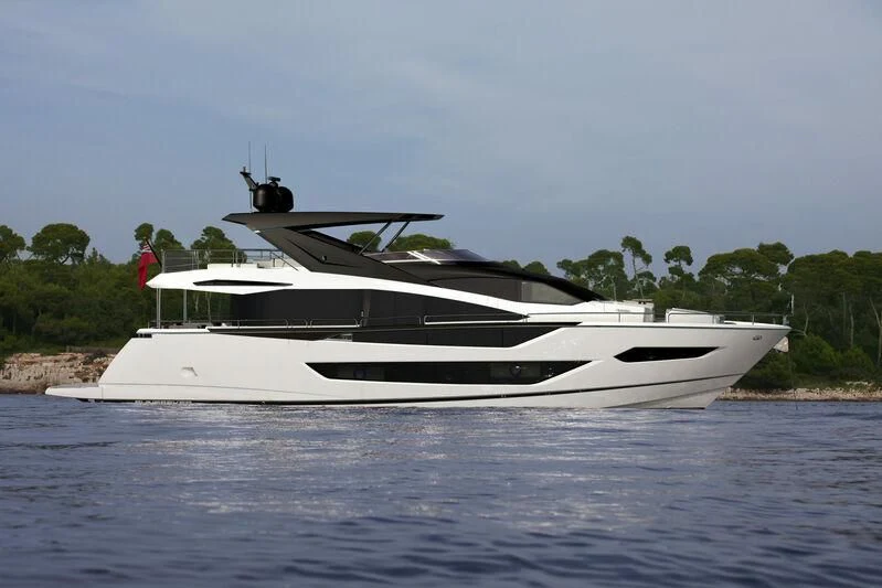 a boat on the water aboard SUNSEEKER 88/508 Yacht for Sale