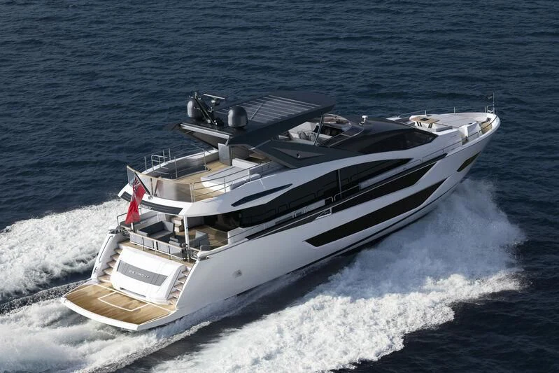 a boat on the water aboard SUNSEEKER 88/508 Yacht for Sale