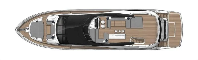 a close-up of a silver and black watch aboard SUNSEEKER 88/508 Yacht for Sale